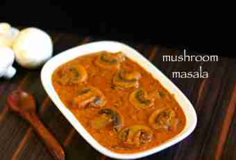 Mushroom gravy - ways of preparation