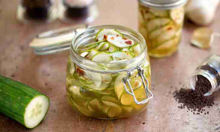 Cucumber pickles ""Fast"