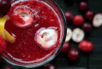 How to make fruit drink of a cranberry in house conditions