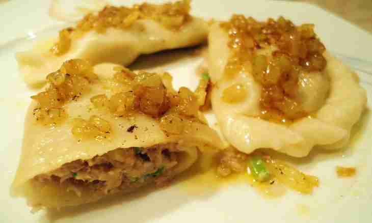 How to make vareniki with meat stuffing