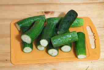 The instant recipe of fresh-salted cucumbers in a pan