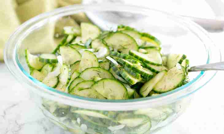 Cucumbers salad