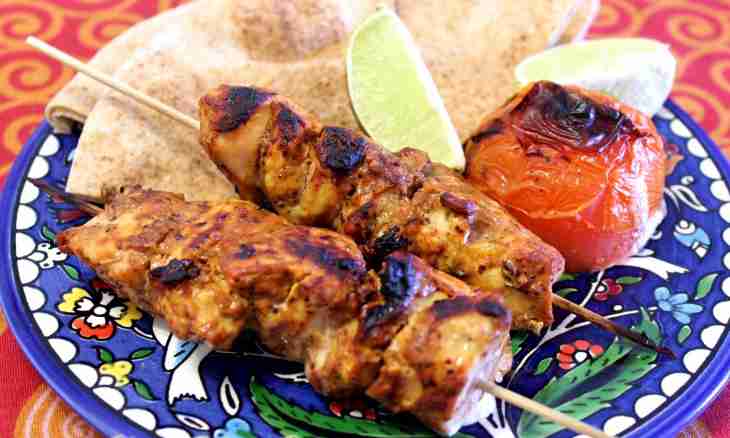 How to make a shish kebab in mineral water
