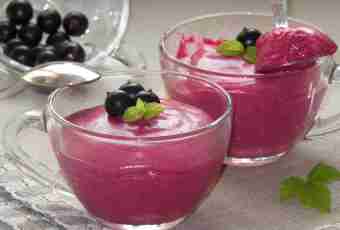Mousse from blackcurrant
