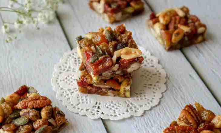 How to make useful cakes from nuts and dried fruits