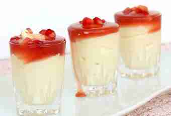 Mousse with white wine