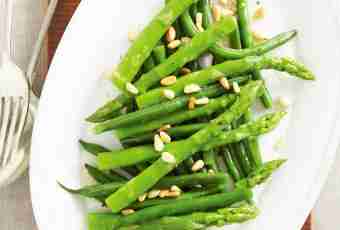 The soy asparagus - with what it is