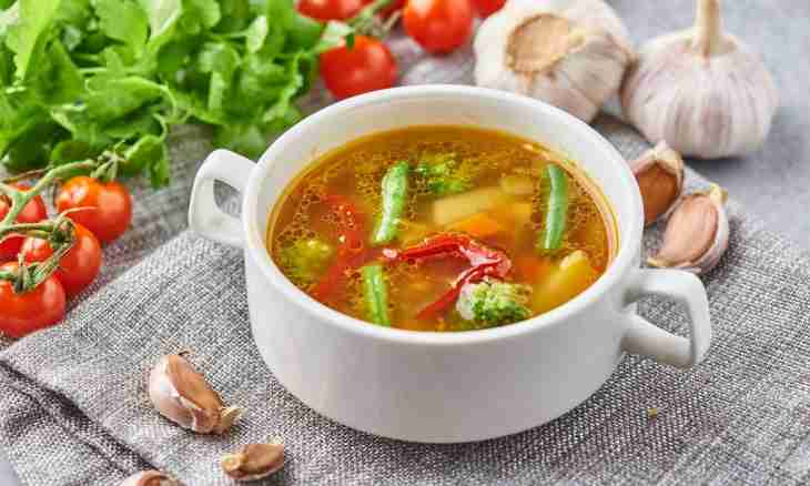 Vegetable soup garnish