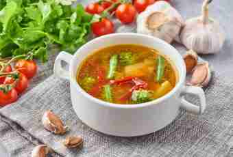 Vegetable soup garnish