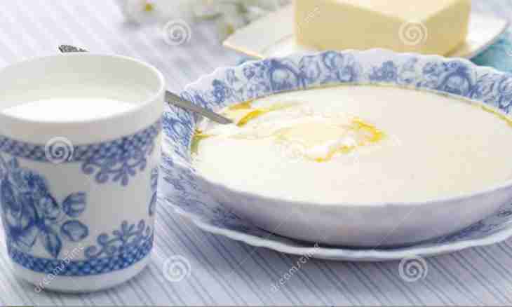 As it is correct to cook semolina porridge on milk without lumps