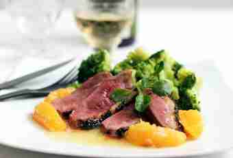 Duck breast with grape sauce