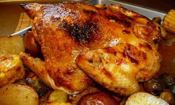 How to make home-made chicken in an oven