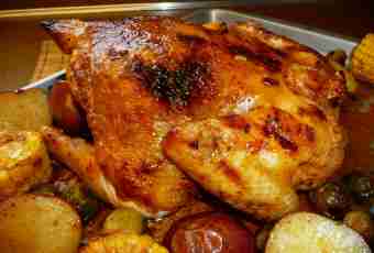 How to make home-made chicken in an oven