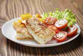 The haddock baked in an oven and not only