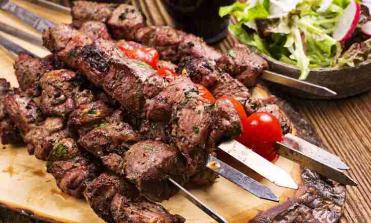 How to pickle pork shish kebab with vinegar