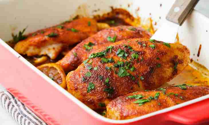 How tasty to bake chicken in an oven