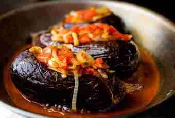 Beef with eggplants in an oven