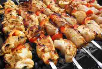 Shrimps. Recipes for a shish kebab.