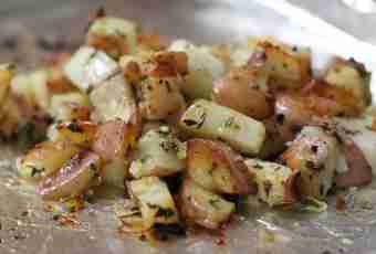 How to make potatoes with garlic and feta