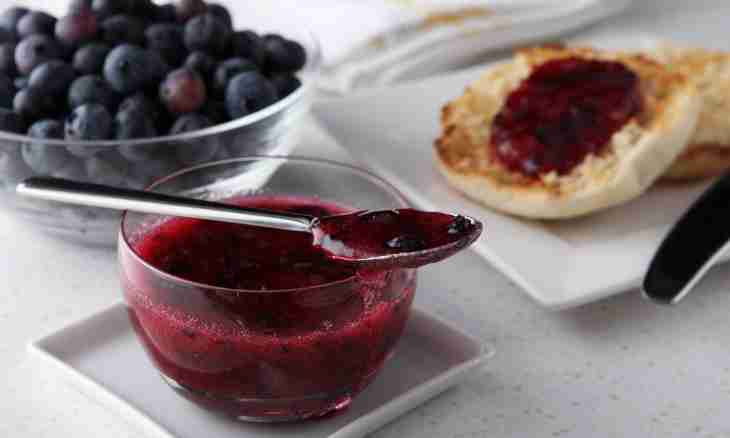 Home-made bilberry jam