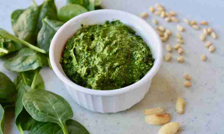 How to prepare paste with песто from parsley