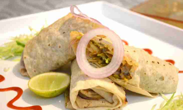 Chicken roll with spices