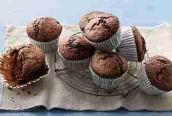Muffins with chocolate