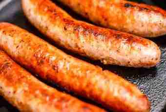 How to make fried sausages in a frying pan