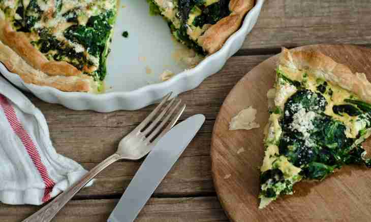 Fast cheese spinach pie