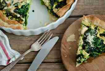 Fast cheese spinach pie