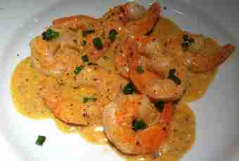 Shrimps in garlic sauce