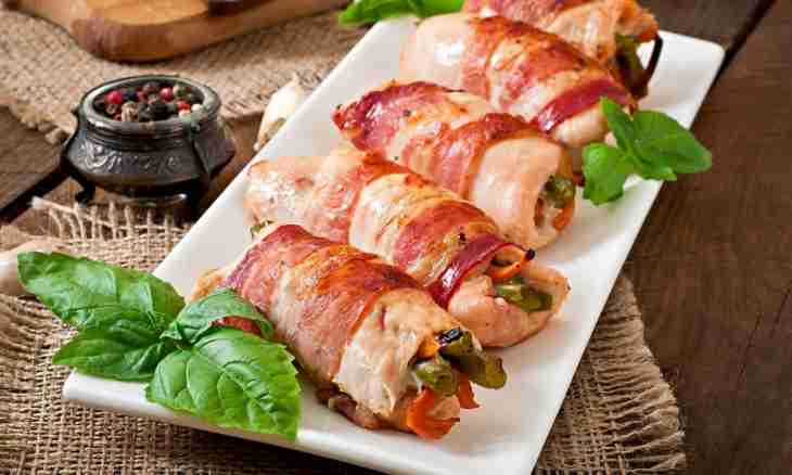Chicken rolls with rosemary