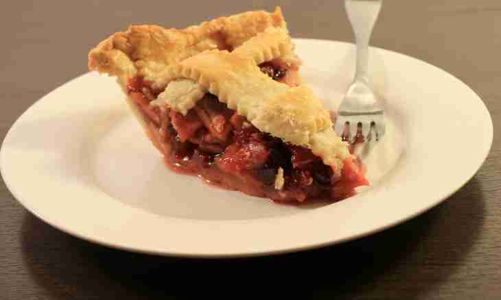 Cranberry and apples pie