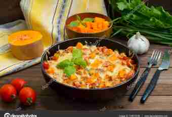 Chicken casserole with pumpkin and cheese