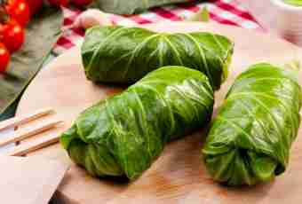 Meat stuffed cabbage leaves with buckwheat