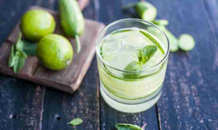 Melon with a lime, mint and ginger