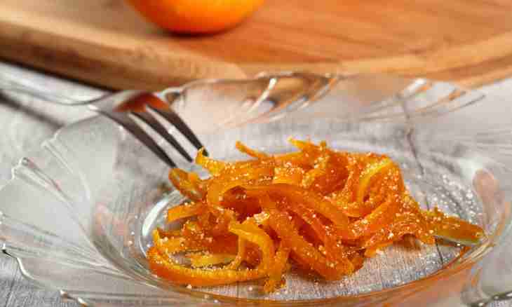 Orange candied fruits: express preparation in the microwave