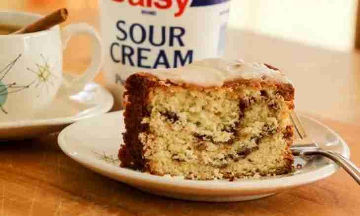How to prepare a sour cream for cake