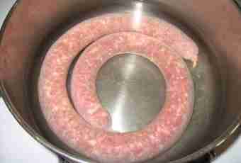 Home-made boiled sausage