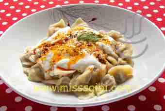 Manti from mutton