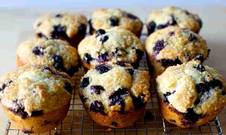 How to make low-calorie muffins with bilberry