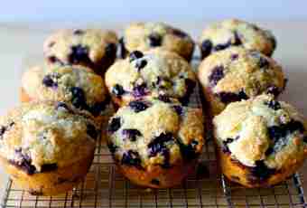 How to make low-calorie muffins with bilberry