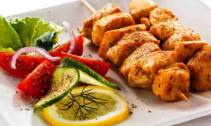 Shish kebab: we will add sauce for taste