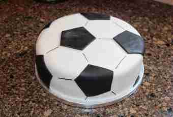 How to make cake in the form of a soccerball