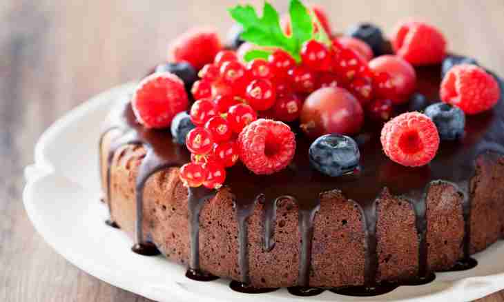 Currant in Chocolate cake