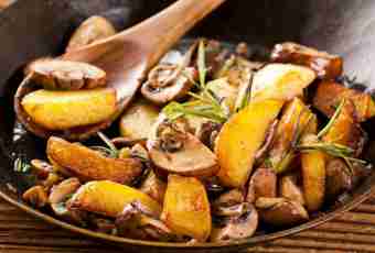 As it is correct to prepare mushrooms with potato