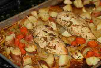 How to make chicken in an oven with potatoes