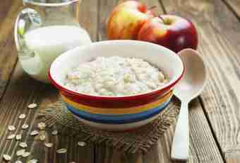 How to cook gerkulesovy porridge on milk