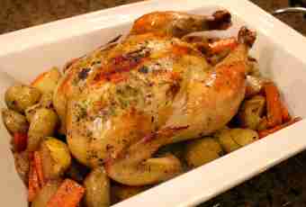 How to make roast chicken with young vegetables