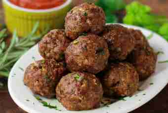 The baked meat balls in Italian